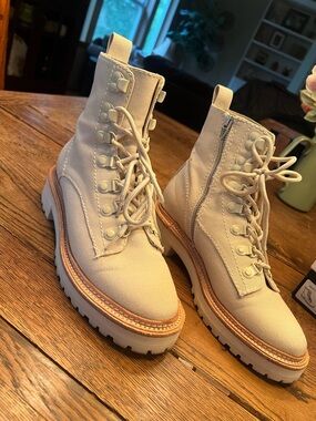 Dolce Vita Whitney boot in sandstone canvas